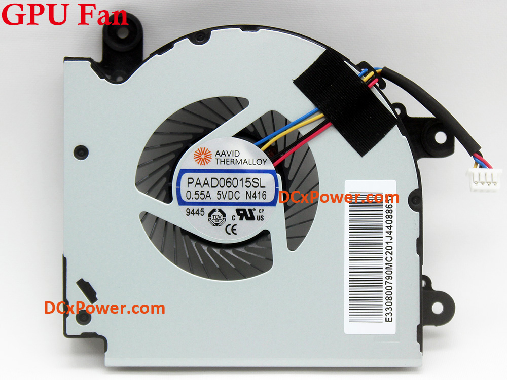 (image for) Laptop Internal Fan for MSI MS-17F1 MS-17F2 MS-17F3 Series CPU GPU Cooling Inside Left Right Cooler Assembly Genuine PAAD06015SL N415 N416